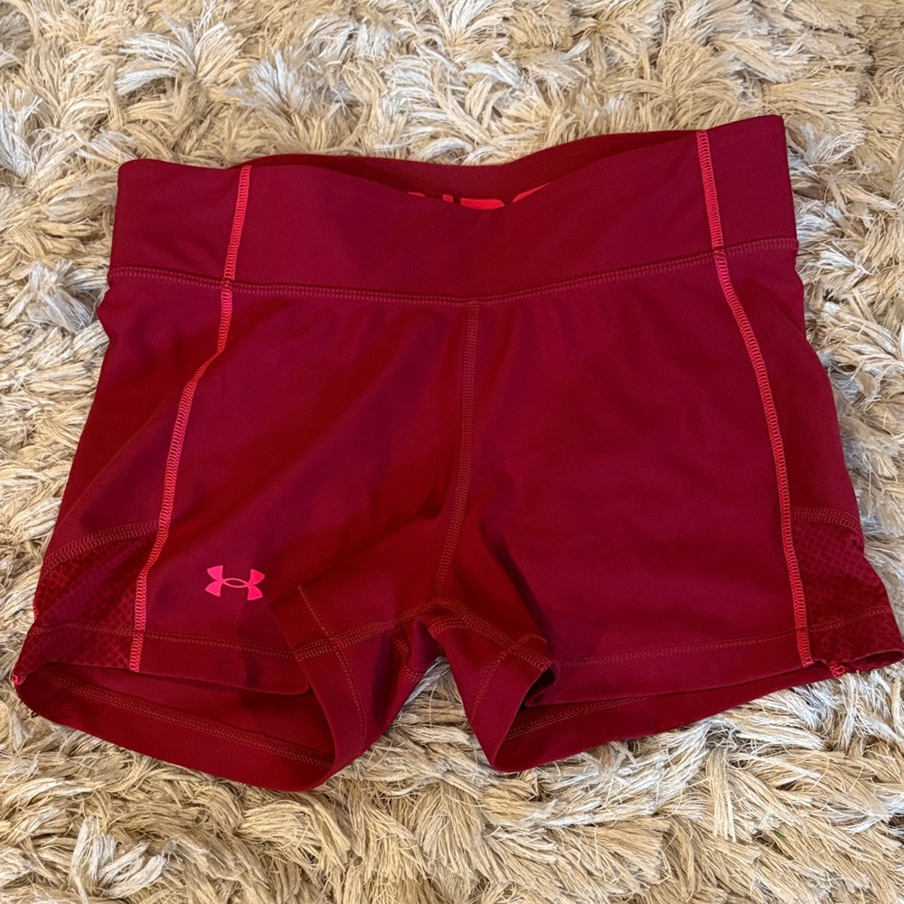 Under Armour Women’s Burgundy Workout Bike Shorts